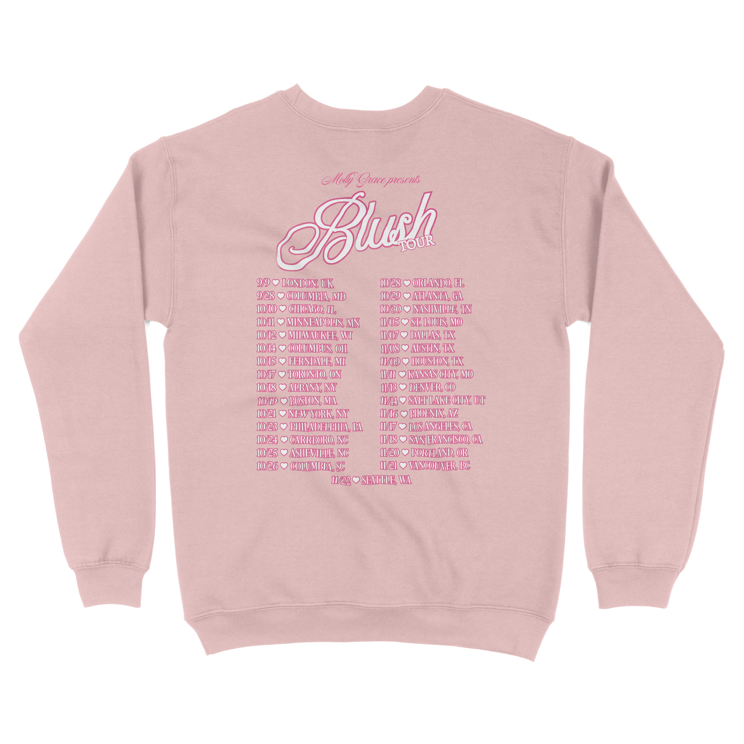 The "Blush" Tour Crewneck