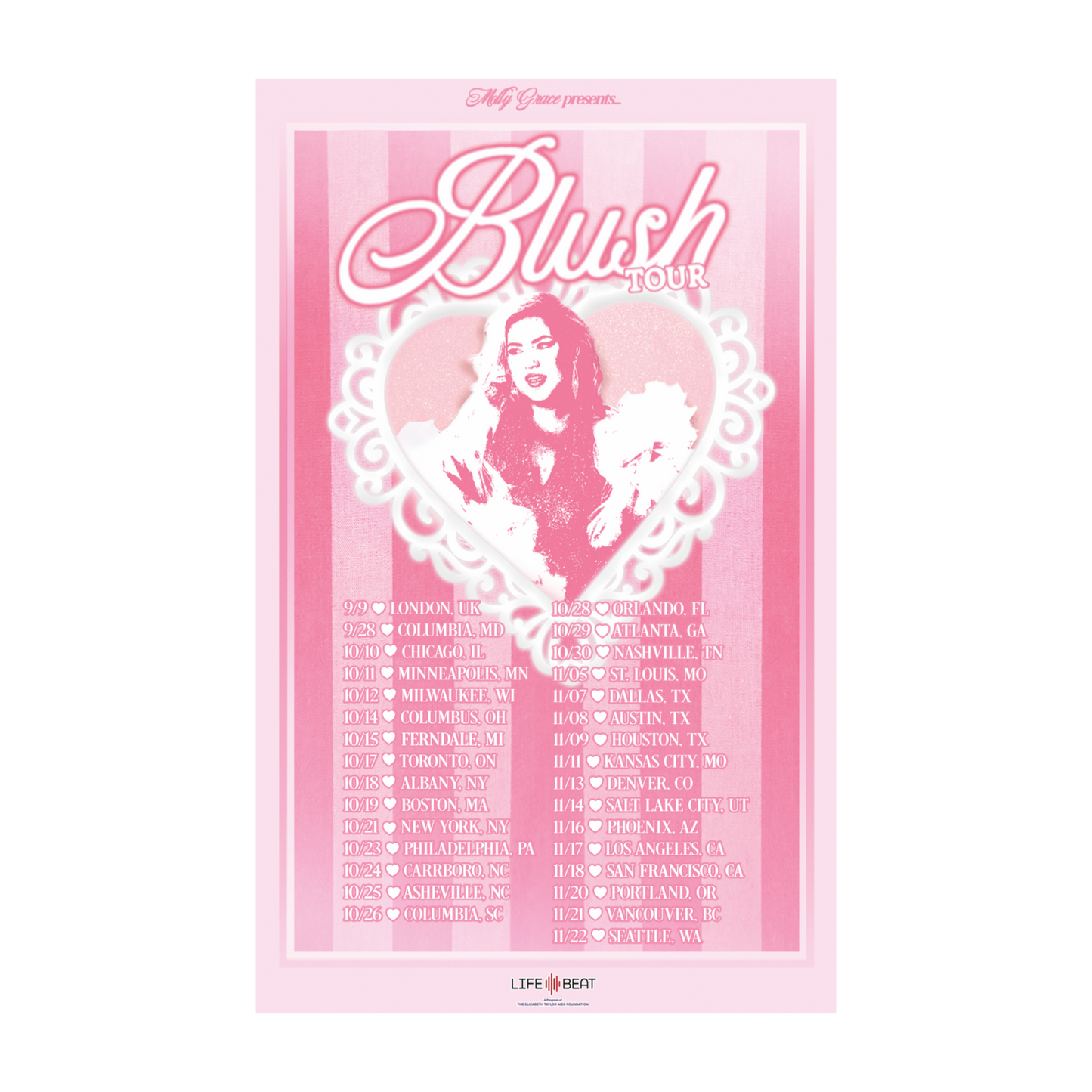 Blush Tour Poster