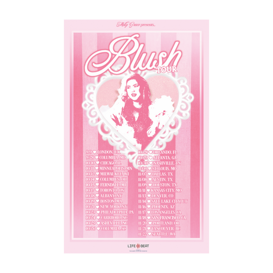 Blush Tour Poster